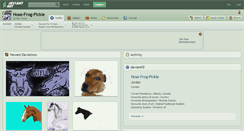 Desktop Screenshot of hose-frog-pickle.deviantart.com