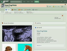 Tablet Screenshot of hose-frog-pickle.deviantart.com