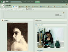 Tablet Screenshot of izzy-san.deviantart.com