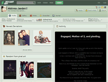 Tablet Screenshot of mistress-jaeden.deviantart.com