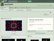 Tablet Screenshot of copaseticdesign.deviantart.com