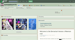 Desktop Screenshot of humanxpokemonclub.deviantart.com