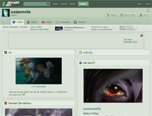 Tablet Screenshot of icestorm456.deviantart.com