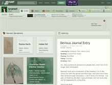 Tablet Screenshot of lycansei.deviantart.com