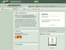 Tablet Screenshot of gurukittystudios.deviantart.com