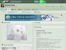 Tablet Screenshot of alchemy-freak.deviantart.com