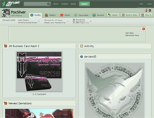 Tablet Screenshot of foxsilver.deviantart.com