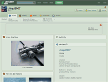 Tablet Screenshot of chiqui2907.deviantart.com