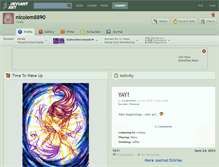 Tablet Screenshot of nicolem8890.deviantart.com