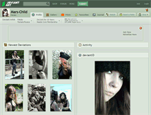 Tablet Screenshot of mars-child.deviantart.com