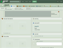Tablet Screenshot of joey24.deviantart.com