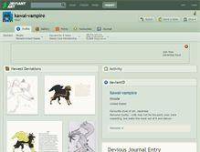 Tablet Screenshot of kawai-vampire.deviantart.com