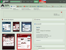 Tablet Screenshot of her0o.deviantart.com