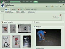 Tablet Screenshot of perfectionless.deviantart.com