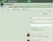 Tablet Screenshot of melencholyart19.deviantart.com