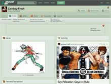 Tablet Screenshot of cowboy-fresh.deviantart.com