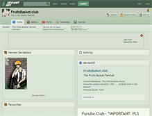 Tablet Screenshot of fruitsbasket-club.deviantart.com