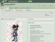 Tablet Screenshot of courtney-wolf-fans.deviantart.com