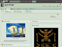 Tablet Screenshot of james-b-roger.deviantart.com