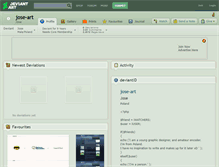 Tablet Screenshot of jose-art.deviantart.com