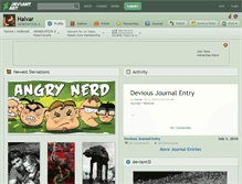 Tablet Screenshot of halvar.deviantart.com