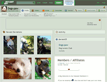 Tablet Screenshot of dogs-paw.deviantart.com