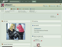 Tablet Screenshot of iceroses411.deviantart.com