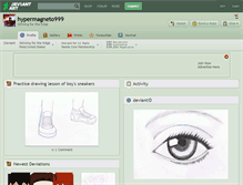 Tablet Screenshot of hypermagneto999.deviantart.com