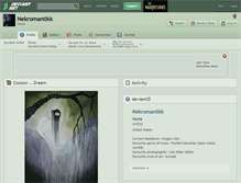 Tablet Screenshot of nekromantikk.deviantart.com