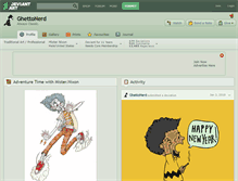 Tablet Screenshot of ghettonerd.deviantart.com