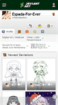 Mobile Screenshot of espada-for-ever.deviantart.com
