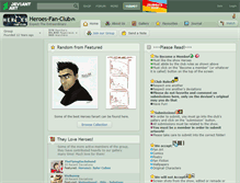 Tablet Screenshot of heroes-fan-club.deviantart.com