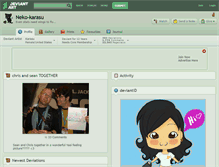 Tablet Screenshot of neko-karasu.deviantart.com