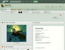 Tablet Screenshot of mick-f18.deviantart.com