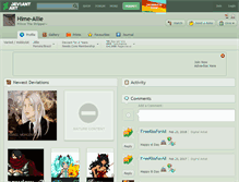 Tablet Screenshot of hime-allie.deviantart.com