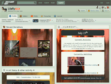 Tablet Screenshot of lilafly.deviantart.com