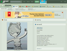 Tablet Screenshot of akanime.deviantart.com