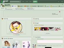 Tablet Screenshot of dasmi93.deviantart.com