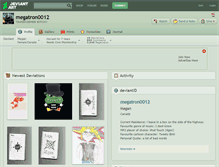 Tablet Screenshot of megatron0012.deviantart.com