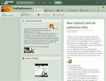 Tablet Screenshot of foxfireforever.deviantart.com