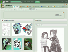 Tablet Screenshot of elementv.deviantart.com
