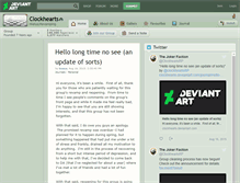 Tablet Screenshot of clockhearts.deviantart.com