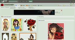 Desktop Screenshot of crimsonpumpkin.deviantart.com