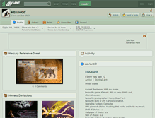 Tablet Screenshot of kissawolf.deviantart.com