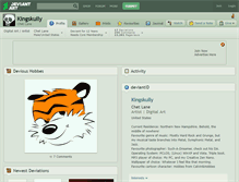 Tablet Screenshot of kingskully.deviantart.com