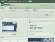 Tablet Screenshot of emotiverse.deviantart.com