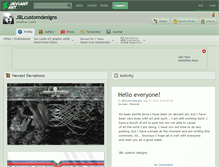 Tablet Screenshot of jblcustomdesigns.deviantart.com