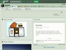 Tablet Screenshot of mazoon.deviantart.com