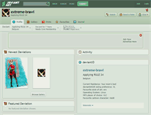 Tablet Screenshot of extreme-brawl.deviantart.com