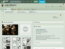 Tablet Screenshot of angelofrebellion.deviantart.com